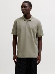 Jack & Jones Koszulka polo "Austin" w kolorze oliwkowym rozmiar: XXL. Brązowe koszulki polo Jack & Jones, xxl, bez wzorów, bez kołnierzyka, bez ramiączek. Za 69.99 zł.