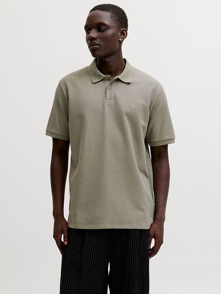Jack & Jones Koszulka polo "Austin" w kolorze oliwkowym rozmiar: XXL. Brązowe koszulki polo Jack & Jones, xxl, bez wzorów, bez kołnierzyka, bez ramiączek. Za 78.84 zł.