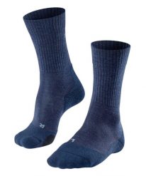 Skarpetki Falke TK2 Wool. Niebieskie skarpety Falke, bez wzorów, z materiału. Za 172.00 zł.