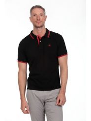 The Time of Bocha Koszulka polo w kolorze czarnym rozmiar: XL. Czarne koszulki polo The Time of Bocha, xl, bez wzorów, z bawełny, bez kołnierzyka, bez ramiączek. Za 104.99 zł.