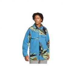 Kurtka uniwersalna męska Nike Ebron James Sherpa Button-up. Niebieskie kurtki Nike, m, bez wzorów, z syntetyku, bez kaptura. Za 499.00 zł.