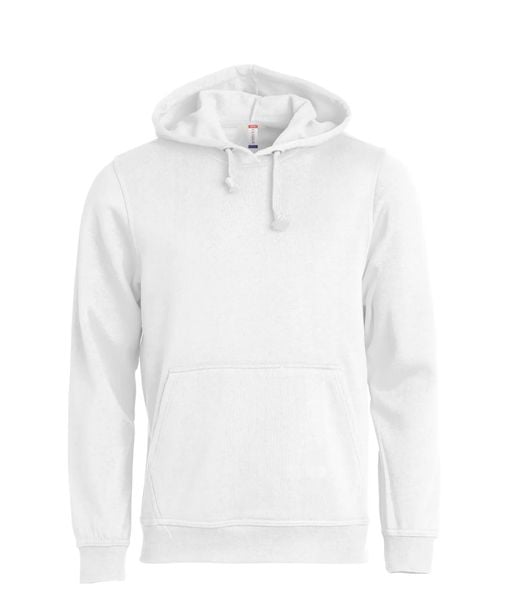 Clique Basic Hoody bluza z kapturem unisex – white. Białe bluzy z kapturem CLIQUE, xl, bez wzorów, z bawełny, z kapturem. Za 172.75 zł.