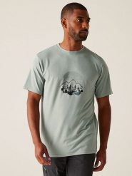 Regatta Koszulka funkcyjna "Fingal Stretch" w kolorze szarym rozmiar: XXL. Szare t-shirty sportowe Regatta, bez wzorów, z materiału, bez ramiączek, outdoorowe. Za 57.47 zł.