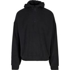 Męska Polarowa Bluza Z Kapturem Half Zip Oversized Hoodie. Czarne bluzy z kapturem Urban Classics, m, bez wzorów, z polaru, z kapturem. Za 153.99 zł.