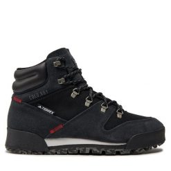 Trekkingi adidas. Czarne buty trekkingowe Adidas, bez wzorów, bez zapięcia. Za 649.99 zł.