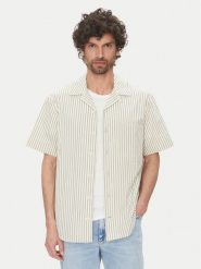 Calvin Klein Jeans Koszula J30J327330 Beżowy Regular Fit. Brązowe koszule Calvin Klein Jeans, m, bez wzorów, z bawełny, bez kołnierzyka, bez ramiączek. Za 319.99 zł.