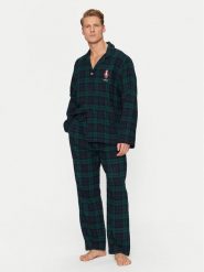 Polo Ralph Lauren Piżama 714915985002 Zielony Regular Fit. Zielone piżamy Polo Ralph Lauren, m, bez wzorów, z bawełny, bez ramiączek. Za 939.99 zł.