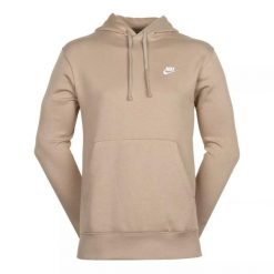 Bluza Mężczyzna Nike Sportswear Club Fleece beżowy. Białe bluzy z kapturem Nike, m, bez wzorów, z bawełny, z kapturem. Za 302.35 zł.
