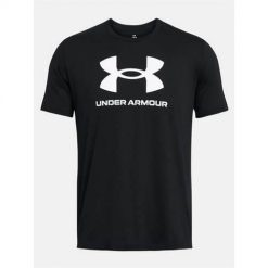 Koszulka sportowa męska Under Armour 1382911001. Czarne t-shirty sportowe Under Armour, bez wzorów, bez ramiączek, na fitness i siłownię. Za 99.00 zł.