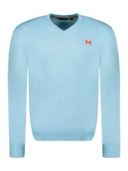 Canadian Peak Sweter "Felineak" w kolorze błękitnym rozmiar: XXL. Niebieskie swetry nierozpinane Canadian Peak, xxl, bez wzorów, ze splotem, bez kołnierzyka, bez ramiączek. Za 117.73 zł.