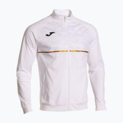 Bluza do biegania męska Joma Record III Full Zip. Białe bluzy Joma, m, bez wzorów, bez kaptura. Za 129.99 zł.
