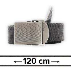 Pasek Materiałowy, Militarny Grafitowy, Solidny, 120 cm, Klamra Zamykana Manualnie -Pako Jeans. Szare paski Pako Jeans, bez wzorów, z jeansu, klasyczne. Za 49.00 zł.