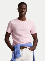 Polo Ralph Lauren T-Shirt 710671438530 Różowy jasny Regular Fit. Czerwone koszulki polo sportowe Polo Ralph Lauren, m, bez wzorów, z bawełny, bez kołnierzyka, bez ramiączek. Za 379.99 zł.