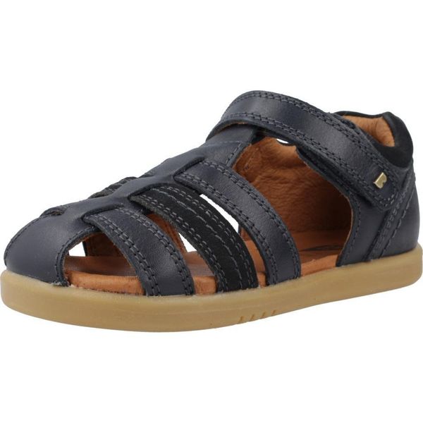 Sandały BOBUX ROAM Niebieski. Niebieskie sandały BOBUX, ze skóry, bez zapięcia. Za 239.99 zł.