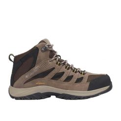 Columbia Buty Crestwood Mid 1765381231. Brązowe buty trekkingowe Columbia, bez wzorów, z materiału, bez zapięcia. Za 424.99 zł.