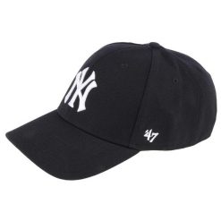 Czapka z daszkiem dla dorosłych 47 Brand MLB New York Yankees MVP Cap. Czarne czapki z daszkiem 47 Brand, bez wzorów, z wełny. Za 109.99 zł.