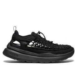 Buty do chodzenia Keen Uneek WK. Czarne buty turystyczne Keen, bez wzorów, bez zapięcia, trekkingowe. Za 651.50 zł.