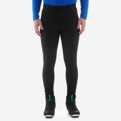Legginsy termoaktywne do narciarstwa biegowego męskie Inovik XC S 100. Czarne bielizna termoaktywna INOVIK, m, bez wzorów, z elastanu, narciarskie. Za 119.99 zł.