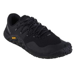 Buty Męskie Bieganie Trail Glove 7. Czarne buty turystyczne Merrell, bez wzorów, z gumy, bez zapięcia, do biegania. Za 780.99 zł.