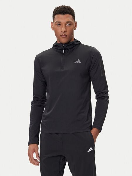 Adidas Bluza techniczna Own The Run Winterized JN6378 Czarny Slim Fit. Czarne bluzy bez kaptura Adidas, m, bez wzorów, z syntetyku, bez kaptura. Za 189.99 zł.