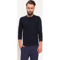 SWETER DŁUGI RĘKAW MĘSKI. Niebieskie swetry nierozpinane DRYWASH, l, bez wzorów, z bawełny, bez kołnierzyka, bez ramiączek. W wyprzedaży za 49.99 zł.