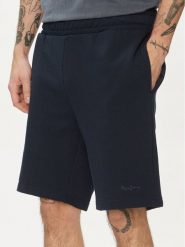Pepe Jeans Szorty sportowe Joe PM211646 Granatowy Regular Fit. Niebieskie krótkie spodenki sportowe Pepe Jeans, l, bez wzorów, z bawełny. Za 169.99 zł.