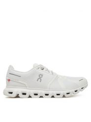 On Sneakersy Cloud 6 3MF10071200 Biały. Białe buty sportowe casual On, bez wzorów, z materiału, bez zapięcia. Za 745.63 zł.