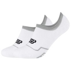 Skarpetki sportowe dla dorosłych 2PPK Cushioned Footy Socks. Białe skarpetki sportowe Skechers, bez wzorów, z bawełny. Za 29.99 zł.