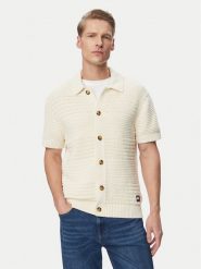 Tommy Jeans Koszula Crochet DM0DM23373 Beżowy jasny Regular Fit. Brązowe koszule Tommy Jeans, m, bez wzorów, z jeansu, bez kołnierzyka, bez ramiączek. Za 489.99 zł.