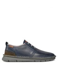 Pikolinos Półbuty Rivas M3T-4232C1 Niebieski. Niebieskie eleganckie półbuty Pikolinos, bez wzorów, ze skóry, bez obcasa, bez zapięcia. Za 439.99 zł.