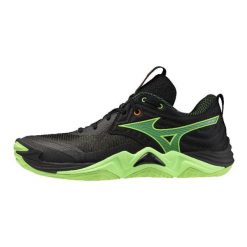 Buty do siatkówki Mizuno Wave Momentum Elite. Czarne buty do biegania Mizuno, bez wzorów, bez zapięcia, do biegania, mizuno wave. Za 509.99 zł.