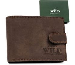 Portfel skórzany Always Wild N304L-MWH brązowy. Brązowe portfele Always Wild, bez wzorów, ze skóry. Za 47.99 zł.
