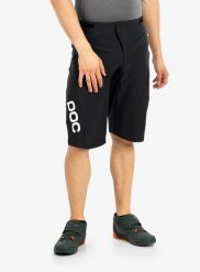Spodenki rowerowe męskie POC Essential Enduro Shorts. Czarne spodenki rowerowe POC, m, bez wzorów, rowerowe. Za 444.95 zł.