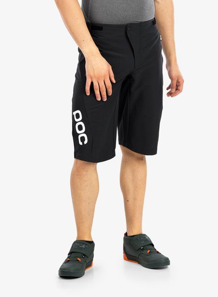 Spodenki rowerowe męskie POC Essential Enduro Shorts. Czarne spodenki rowerowe POC, m, bez wzorów, rowerowe. Za 444.95 zł.