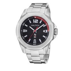 Zegarek Nautica. Szare zegarki Nautica, srebrne. Za 359.99 zł.
