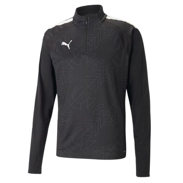 Sweatshirt 1/4 zip Puma teamLIGA Graphic. Czarne bluzy Puma, bez wzorów, bez kaptura. W wyprzedaży za 178.95 zł.