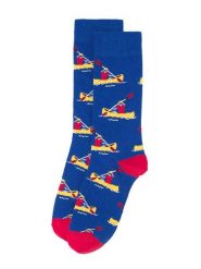 Happy Socks Skarpety "Canoa" w kolorze niebiesko-różowym rozmiar: 36-40. Niebieskie skarpety Happy Socks, bez wzorów, prążkowane. Za 37.03 zł.