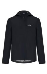 Motocyklowa kurtka przeciwdeszczowa Oakley Elements Shell 2.0. Czarne kurtki Oakley, l, bez wzorów, z elastanu, bez kaptura. Za 399.99 zł.