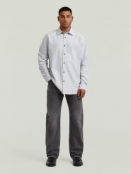 G-Star Koszula - Regular fit - w kolorze szarym rozmiar: L. Szare koszule G-Star, l, bez wzorów, z bawełny, bez kołnierzyka, bez ramiączek. Za 159.59 zł.