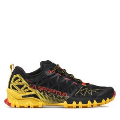 Buty do biegania La Sportiva. Czarne buty do biegania La Sportiva, bez wzorów, z gore-texu, bez zapięcia, do biegania, gore-tex. Za 969.99 zł.