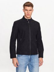 Guess Kurtka z imitacji skóry M3YL00 WFHA0 Czarny Regular Fit. Czarne kurtki Guess, m, z aplikacjami, ze skóry, bez kaptura. Za 539.99 zł.