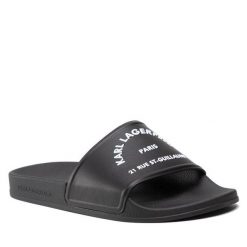 Klapki KARL LAGERFELD. Czarne klapki KARL LAGERFELD. Za 249.99 zł.
