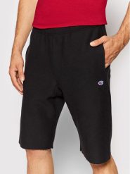 Champion Szorty sportowe Logo 216543 Czarny Custom Fit. Czarne krótkie spodenki sportowe Champion, m, bez wzorów, z bawełny. Za 159.99 zł.
