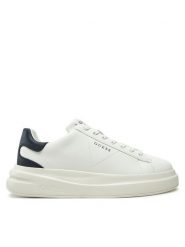 Guess Sneakersy FMPELB LEA12 Biały. Białe buty sportowe casual Guess, z aplikacjami, ze skóry, bez zapięcia. Za 509.99 zł.