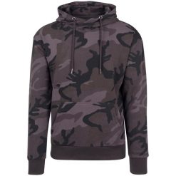 Bluza z kapturem Urban Classics Camo. Czarne bluzy Urban Classics, m, bez wzorów, z kapturem. Za 244.50 zł.