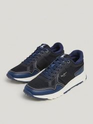 Pepe Jeans FOOTWEAR Sneakersy w kolorze granatowym rozmiar: 42. Niebieskie buty sportowe casual Pepe Jeans FOOTWEAR, bez wzorów, z jeansu, bez zapięcia. Za 188.85 zł.