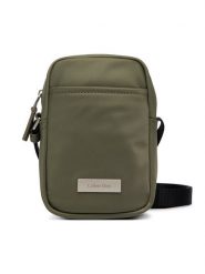 Calvin Klein Saszetka Sleek Slim Reporter LV04D3233G Zielony. Zielone torby na ramię CALVIN KLEIN, bez wzorów, z materiału, bez dodatków. Za 289.99 zł.
