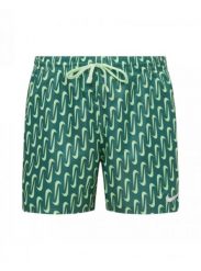 Szorty kąpielowe męskie Nike Swoosh Link 5" Volley. Niebieskie krótkie spodenki sportowe NIKE SWIM, m, bez wzorów, z materiału. Za 229.99 zł.