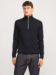 Jack & Jones Sweter w kolorze czarnym rozmiar: XL. Czarne swetry nierozpinane Jack & Jones, xl, bez wzorów, bez kołnierzyka, bez ramiączek. Za 83.62 zł.