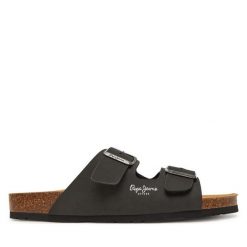 Klapki Pepe Jeans. Czarne klapki Pepe Jeans, z jeansu. Za 199.99 zł.